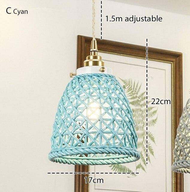 pendant light LED design lampshade in colored ceramic Festival