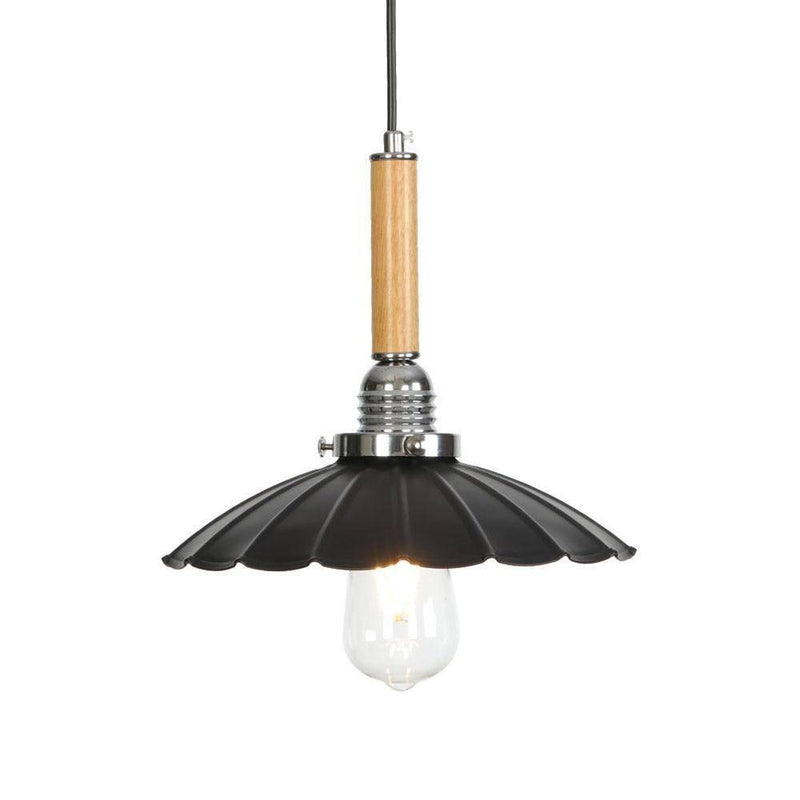 pendant light vintage metal LED with lampshade retro style