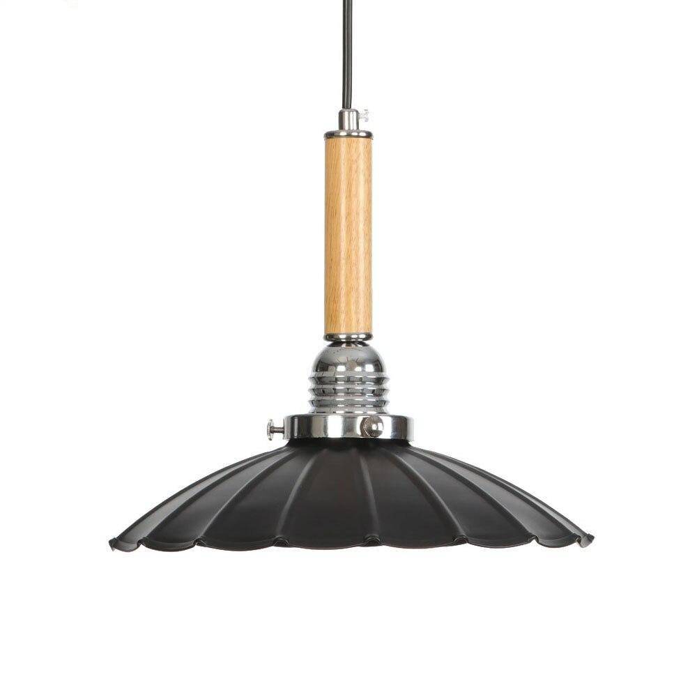 Suspension vintage LED en métal avec abat-jour style rétro - vue 4 sur 10