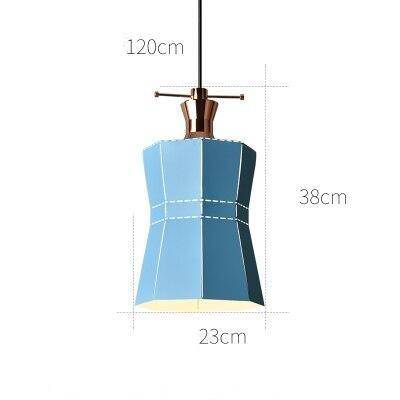 pendant light Scandinavian style colored metal LED design