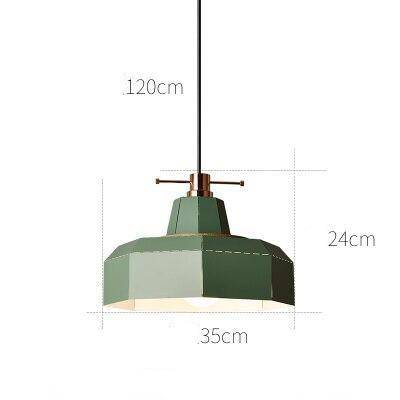 pendant light Scandinavian style colored metal LED design