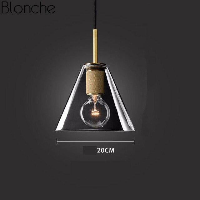 Suspension design LED en verre arrondi au style Loft Industriel - vue 8 sur 8