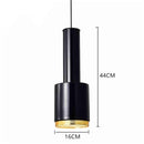 Suspension design LED en tube métal style Loft Industriel