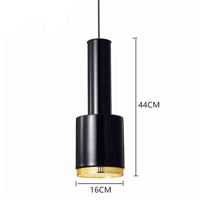 pendant light Industrial Loft style metal tube LED design