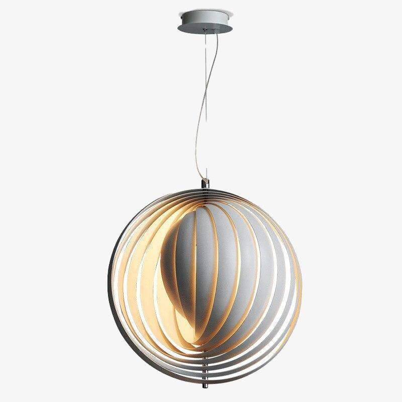 Suspension design LED avec abat-jour sphérique style Loft
