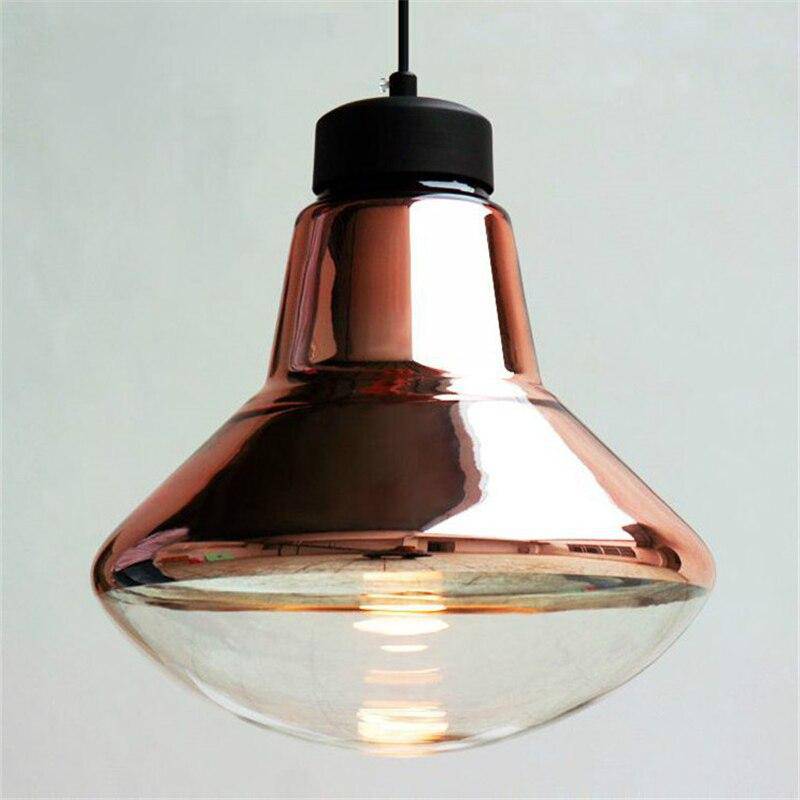 pendant light LED metal design with rounded shapes Retro