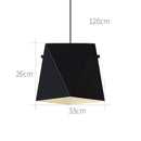 Suspension design LED avec abat-jour en métal coloré au géométrique