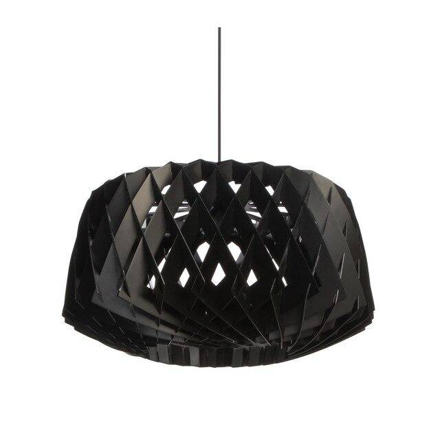 pendant light modern LED wooden cage Scandinavian style