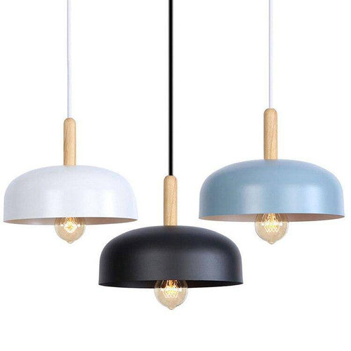 Suspension design à LED avec abat-jour en métal coloré Loft - vue 5 sur 8