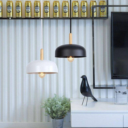 Suspension design à LED avec abat-jour en métal coloré Loft - vue 3 sur 8
