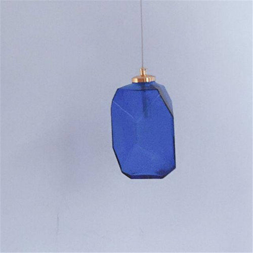 Suspension design à LED en verre cristal coloré Luxury - vue 7 sur 10