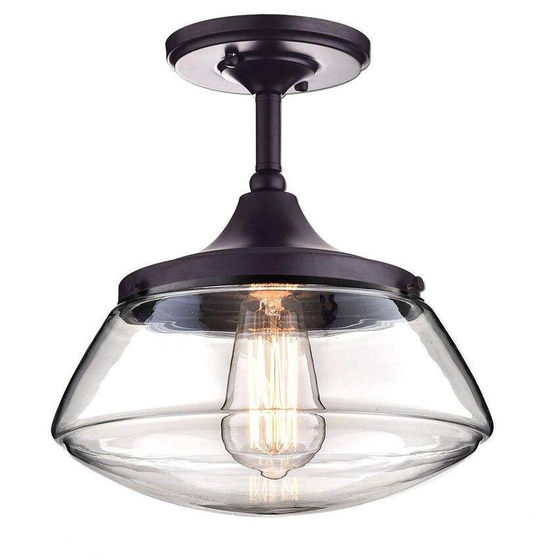 pendant light black LED backlight with lampshade glass