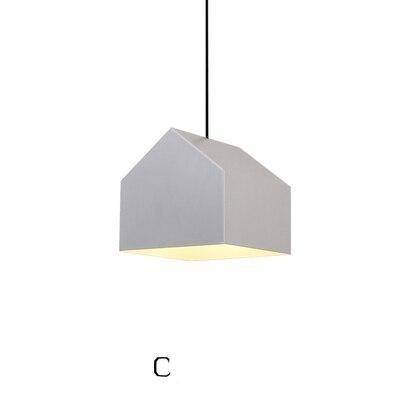 pendant light LED design with lampshade colored aluminum Home