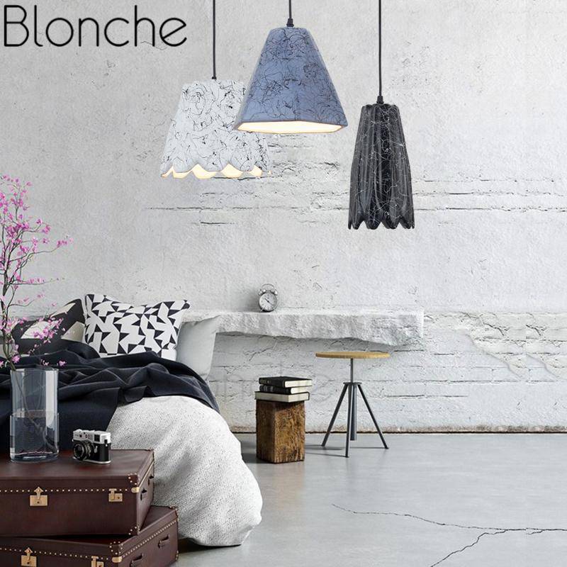 pendant light LED colored ceramic shapes