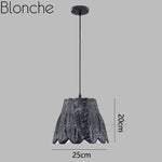 Suspension LED de formes en céramique coloré