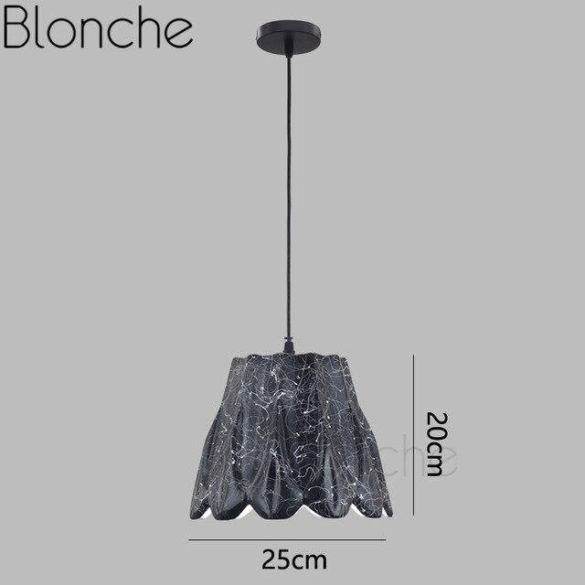 Suspension LED de formes en céramique coloré