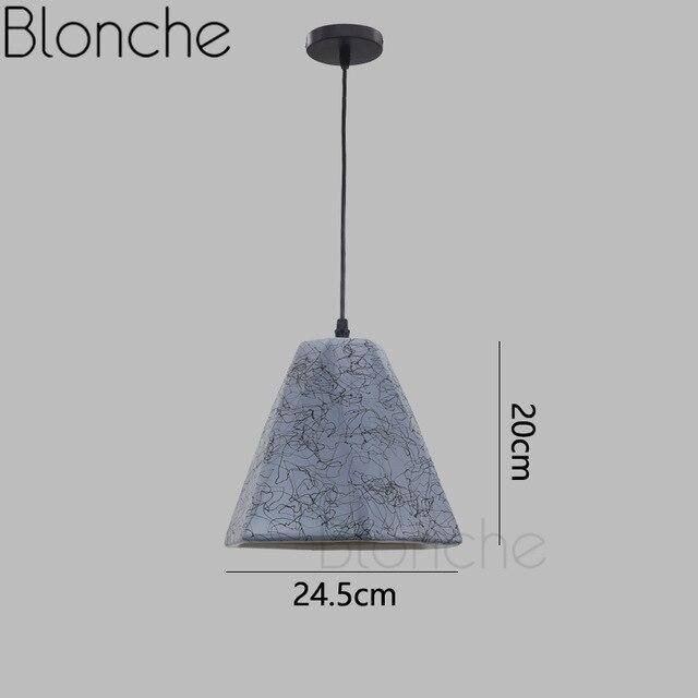 pendant light LED colored ceramic shapes