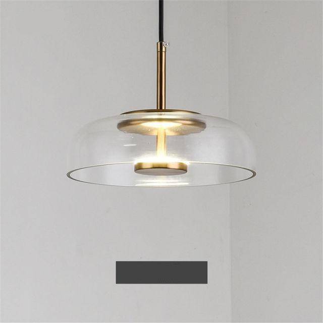 pendant light LED design with lampshade glass and Luxury finishes