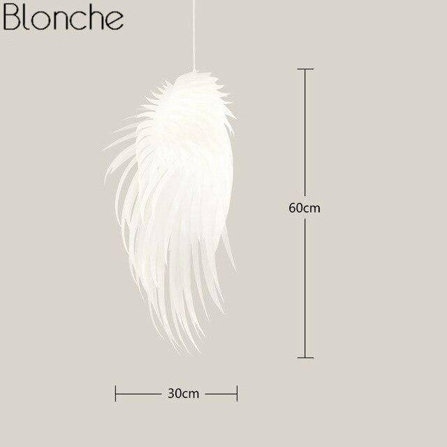 Suspension LED romantique style plume Romantic