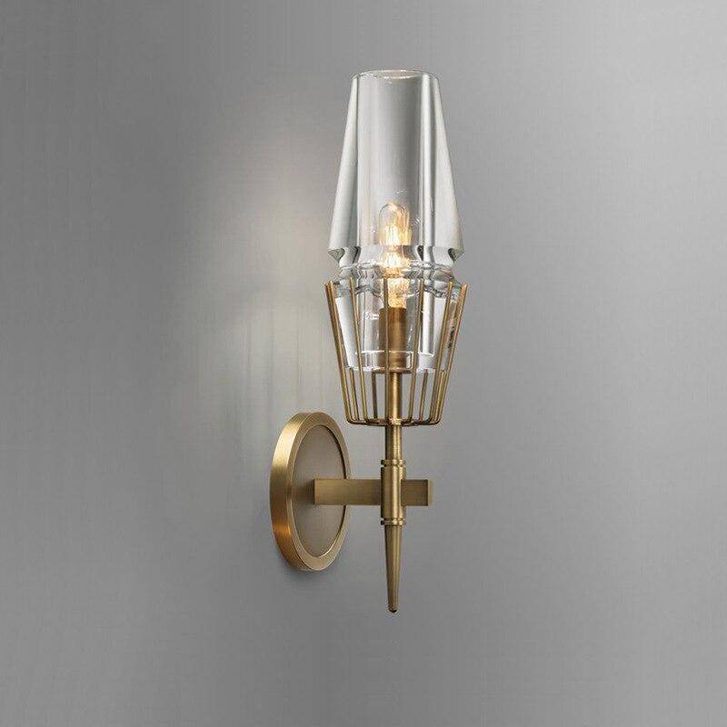 Applique murale design et moderne LED avec verre en forme triangulaire Sconce