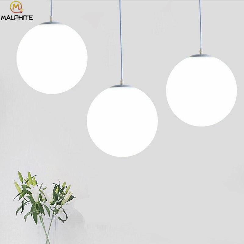 pendant light Loft white glass LED design