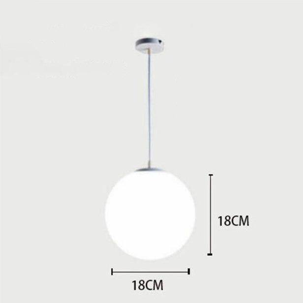 pendant light Loft white glass LED design