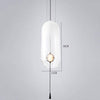 Suspension LED design formes en verre coloré Loft