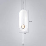 Suspension LED design formes en verre coloré Loft