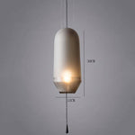 Suspension LED design formes en verre coloré Loft