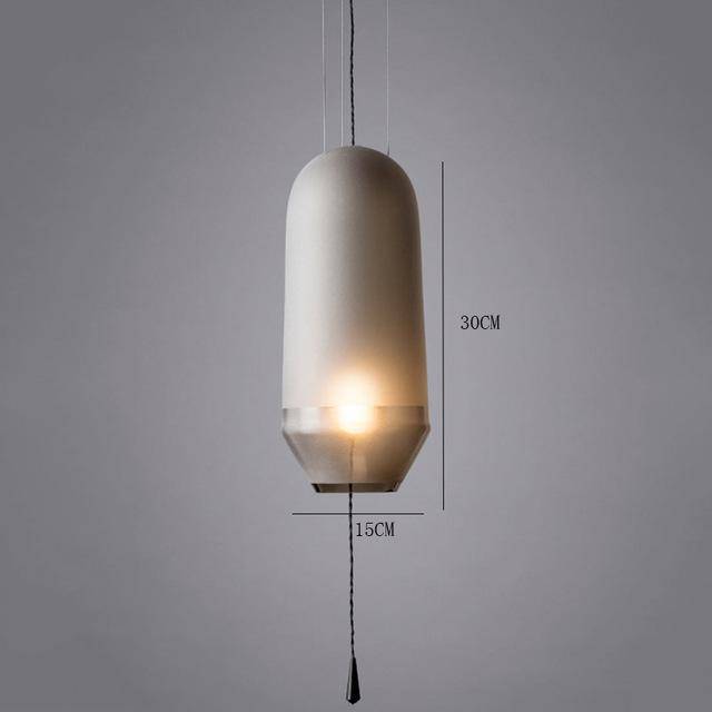 Lámpara de suspensión LED design formas de vidrio de colores Loft