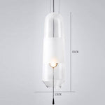 Suspension LED design formes en verre coloré Loft