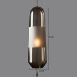 Suspension LED design formes en verre coloré Loft