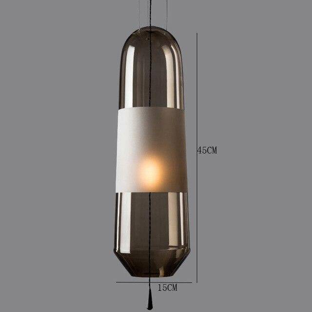 Lámpara de suspensión LED design formas de vidrio de colores Loft