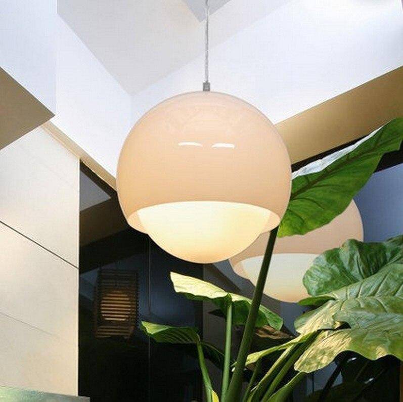 pendant light modern LED with lampshade metal Moon