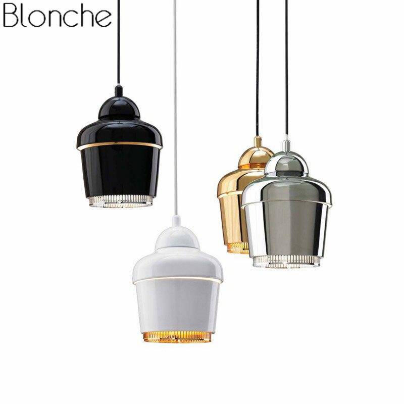Suspension design à LED avec abat-jour métal industriel Loft - vue 4 sur 9