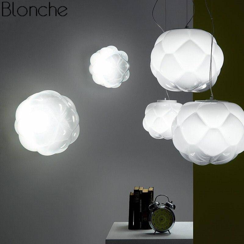 pendant light modern LED glass cloud style