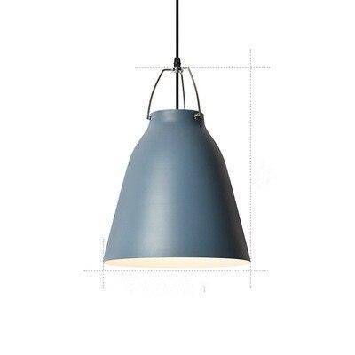 Suspension design à LED en métal avec abat-jour coloré Loft