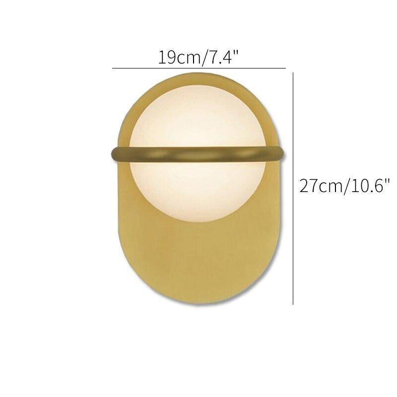 wall lamp LED design wall lamp with rounded aluminium base Luxury