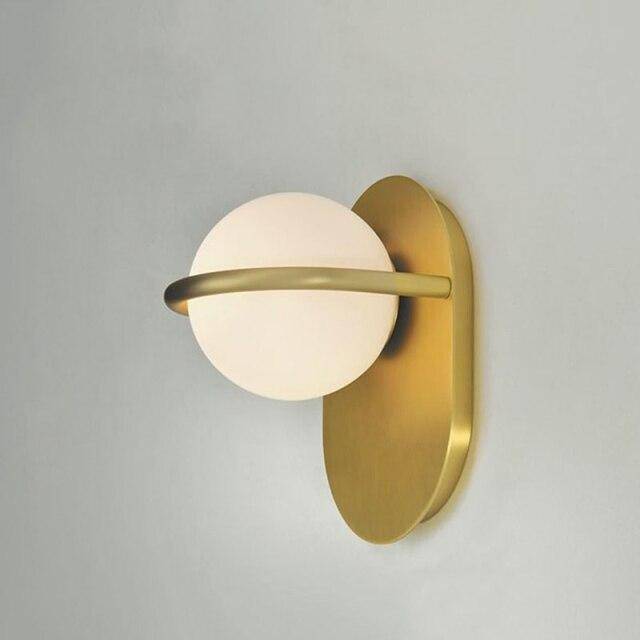 wall lamp LED design wall lamp with rounded aluminium base Luxury