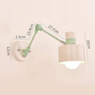 wall lamp Wall-mounted LED arm in metal and wood