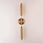 Applique murale design à LED tube Bronze