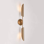 Applique murale design à LED tube Bronze
