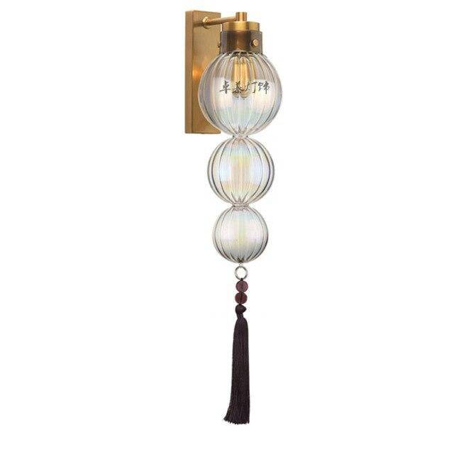 wall lamp retro LED wall light with several glass balls Asia
