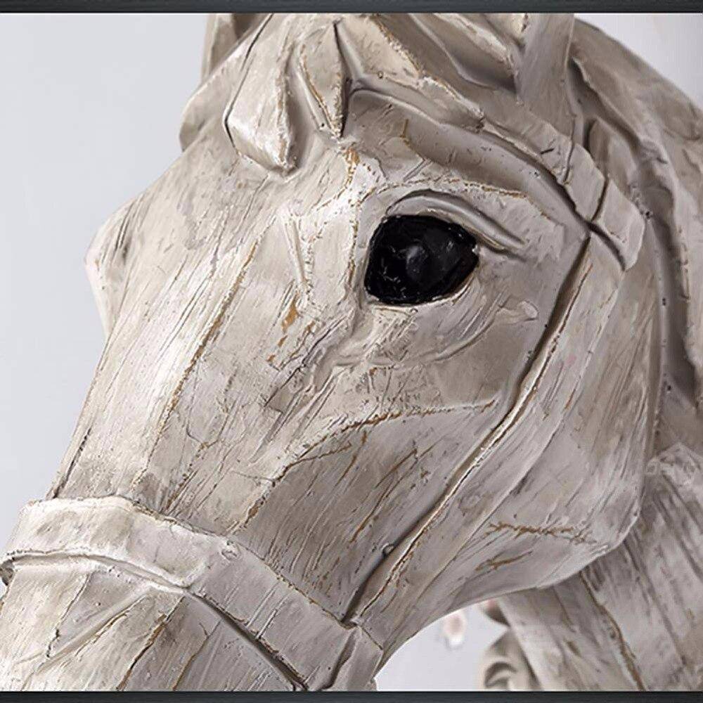 Applique murale en forme de tête de cheval et abat-jour - vue 3 sur 5