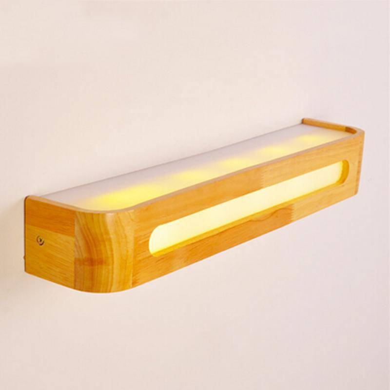 Applique murale barre en bois à LED Contract
