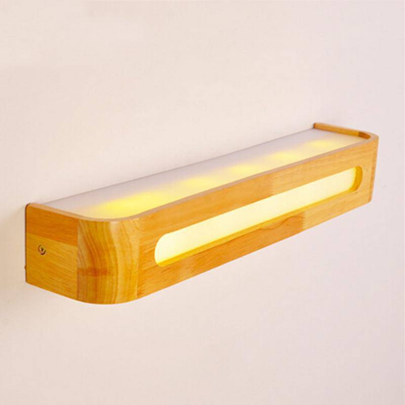 wall lamp Wooden bar wall with LED Contract