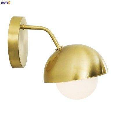 wall lamp LED wall lamp in gold plated metal, adjustable