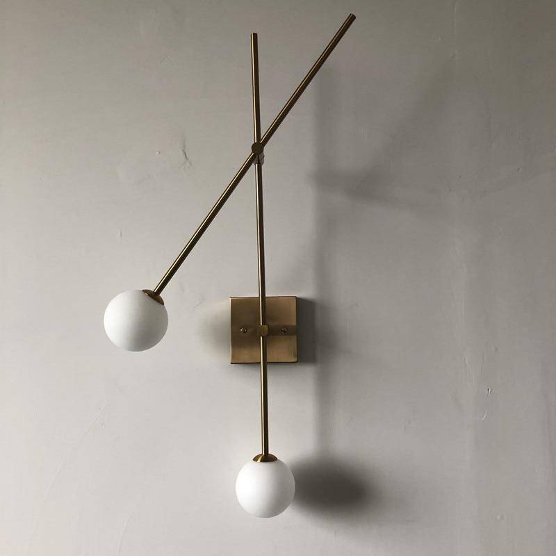 Applique murale design LED branches croisées Fixture