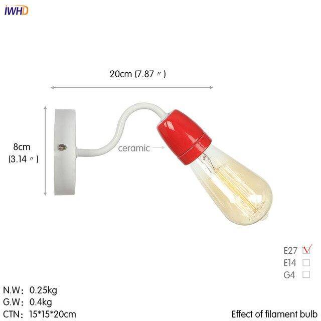 Applique murale moderne LED en métal coloré - vue 8 sur 11