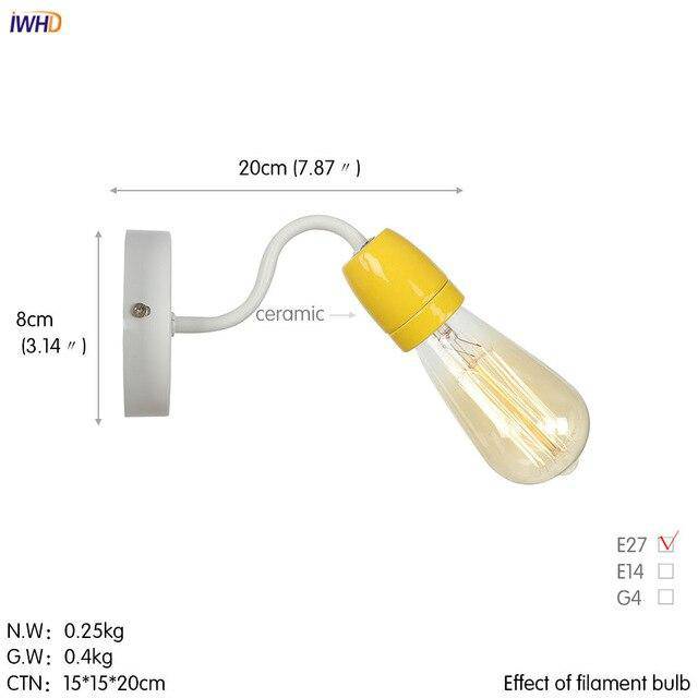 Applique murale moderne LED en métal coloré - vue 6 sur 11